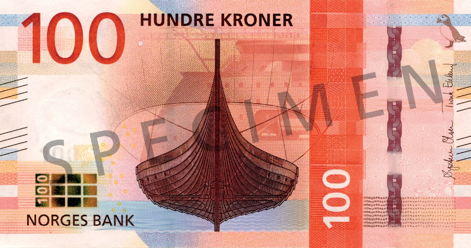 Nkr100 – obverse