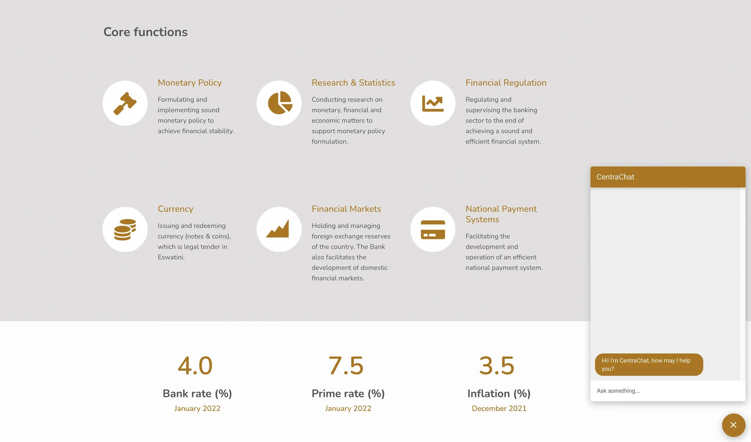 Central Bank of Eswatini website