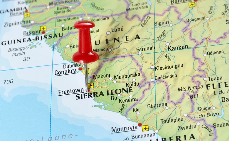 Sierra Leone map