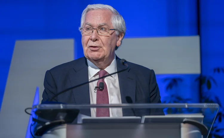 Mervyn King giving the Per Jacobsson lecture 2019, IMF headquarters, Washington DC