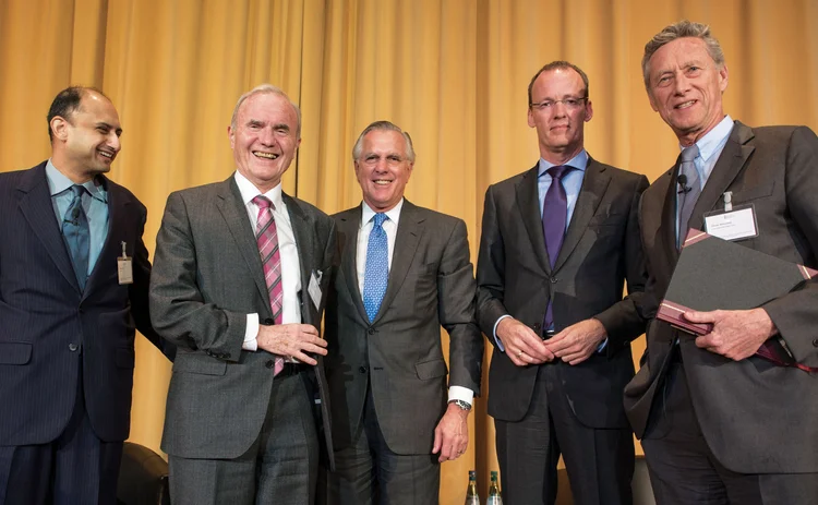 L to R: Viral V Acharya, Otmar Issing, Richard W Fisher, Klaas Knot and Olivier Blanchard